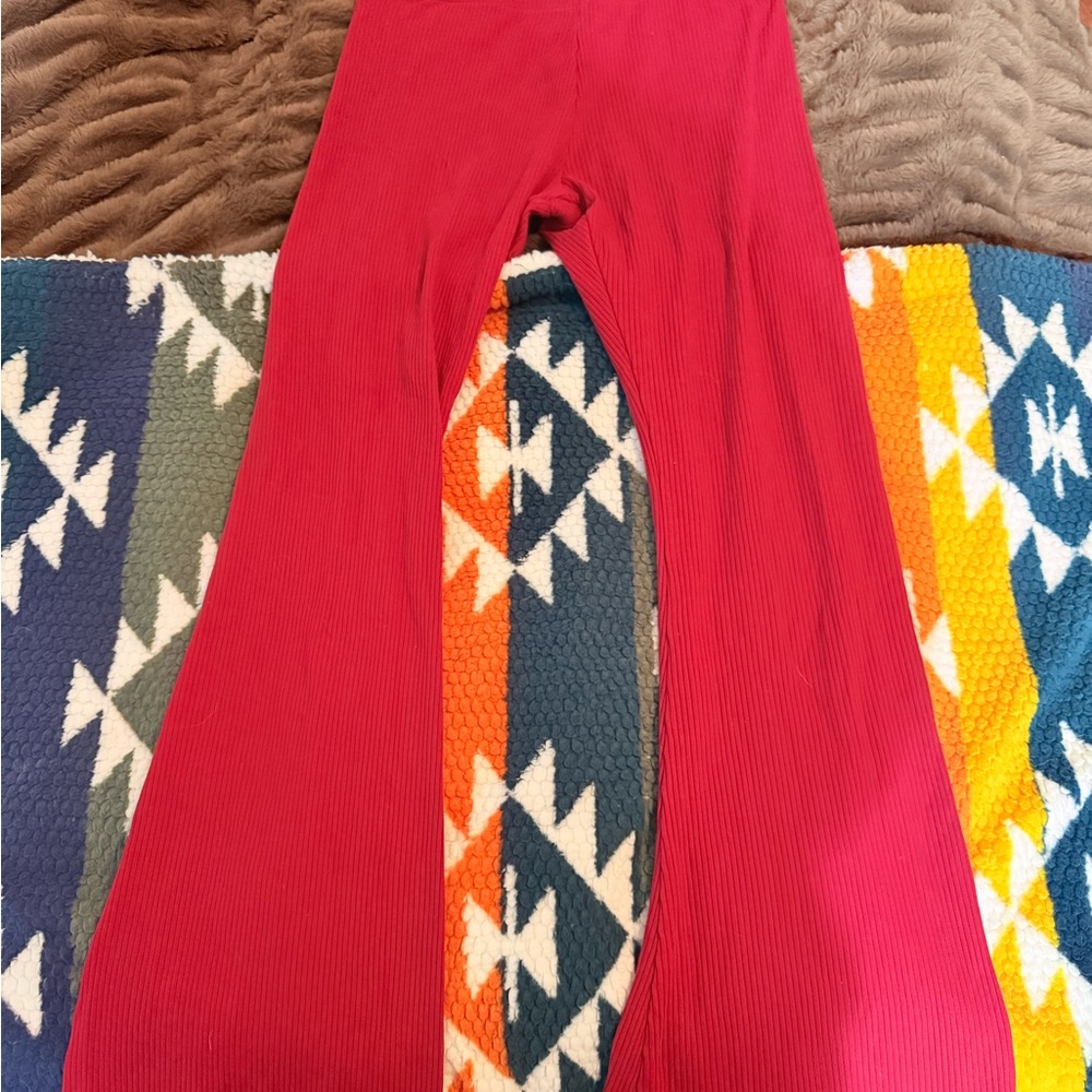 PINK Victoria’s Secret flare ribbed pants